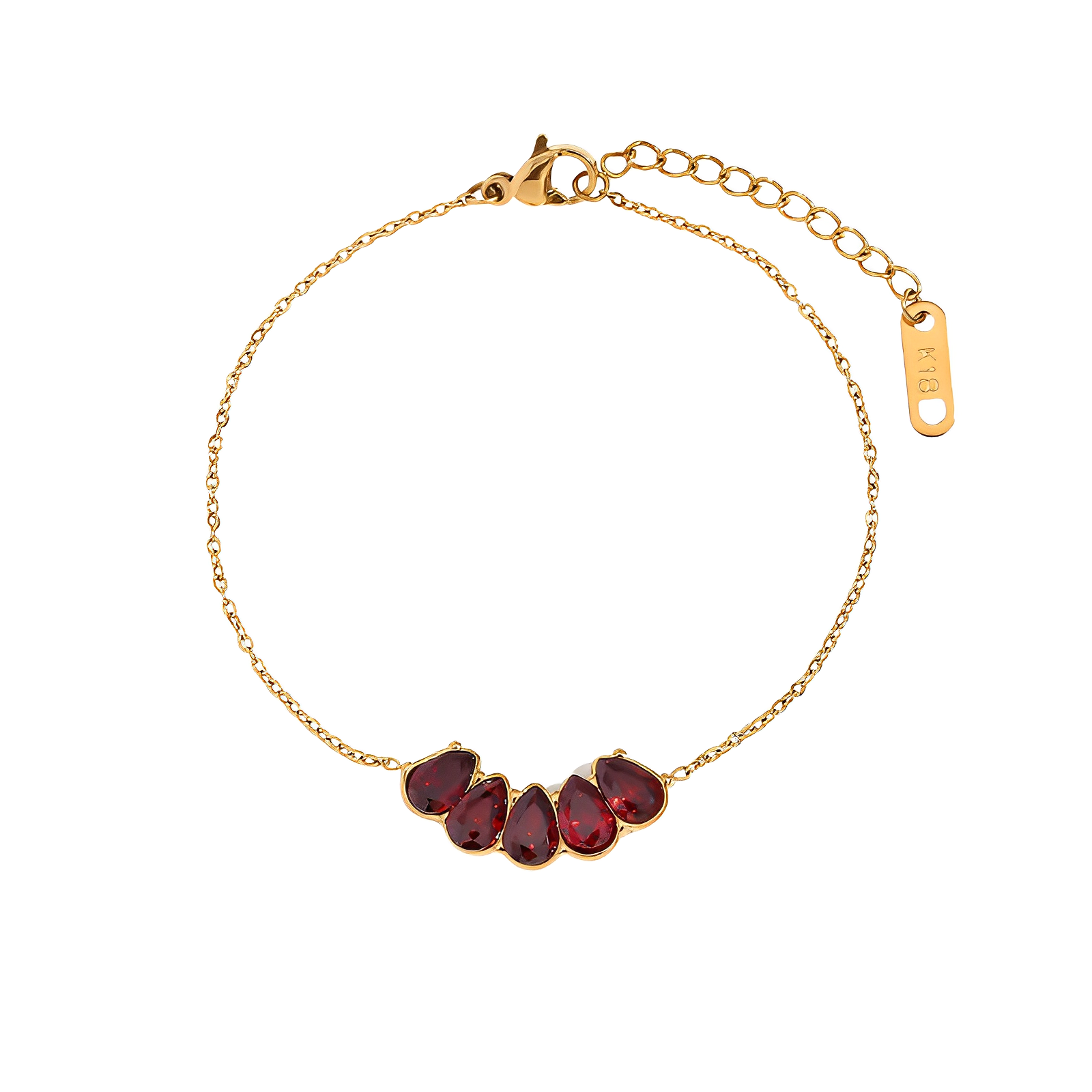 Bracelete Cherry Drops - Banho em Ouro 18K