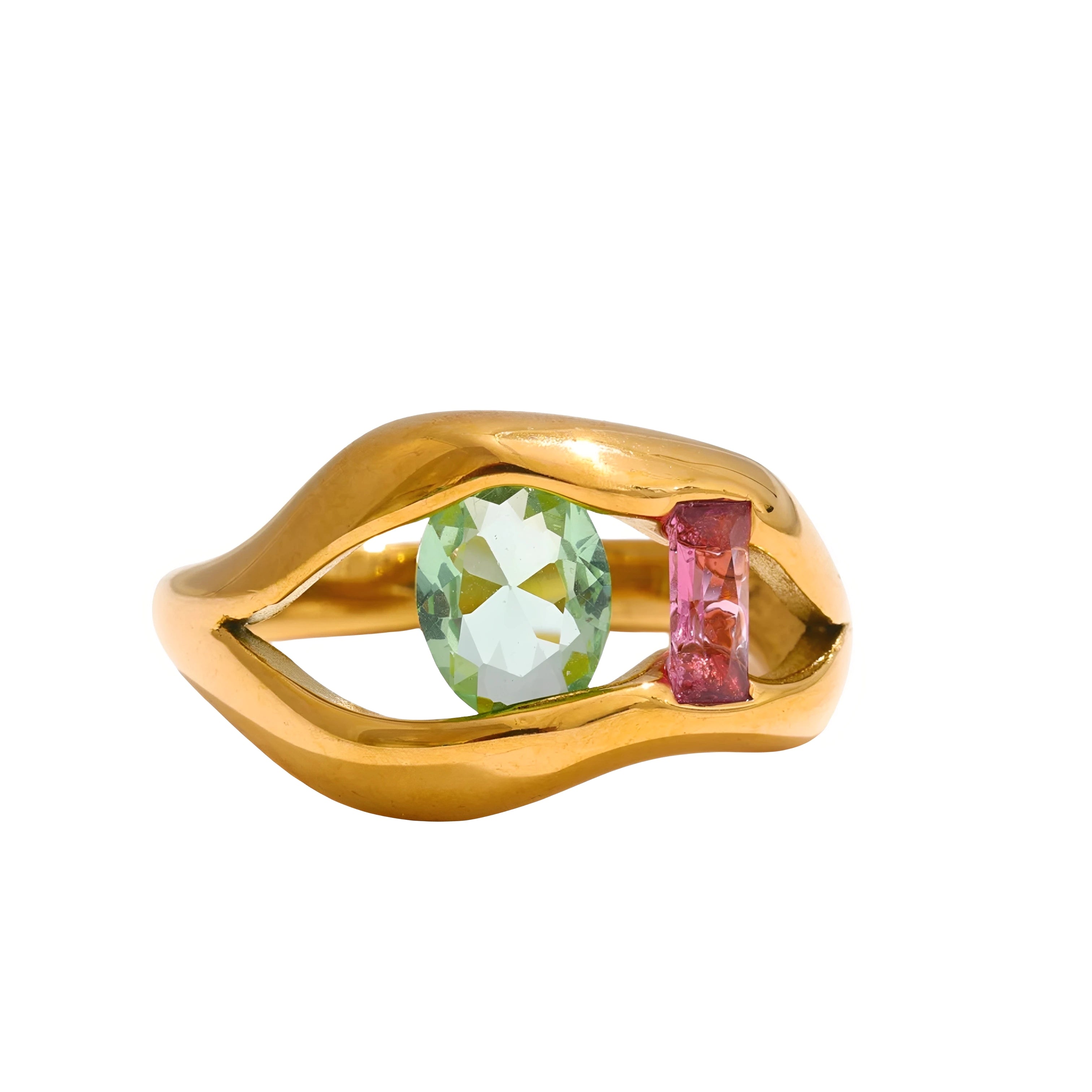 Anel Duaviè - Banho em Ouro 18k