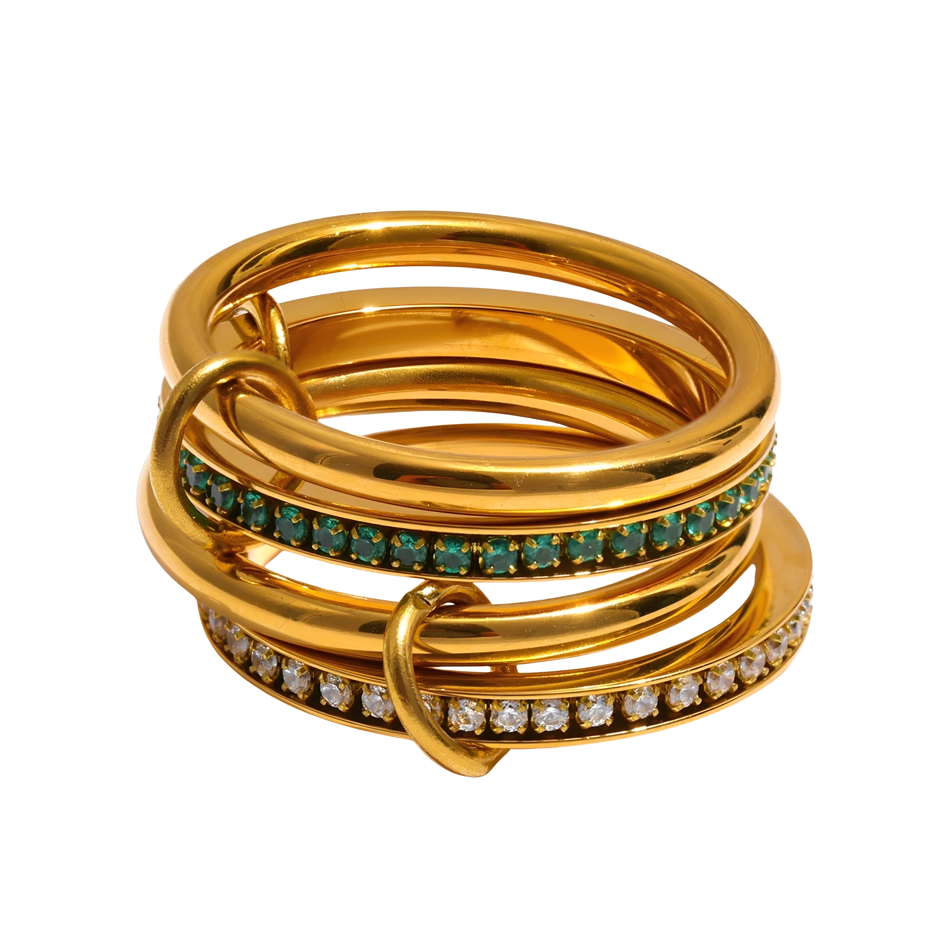 Anel Trovelle Ties - Banho em Ouro 18K