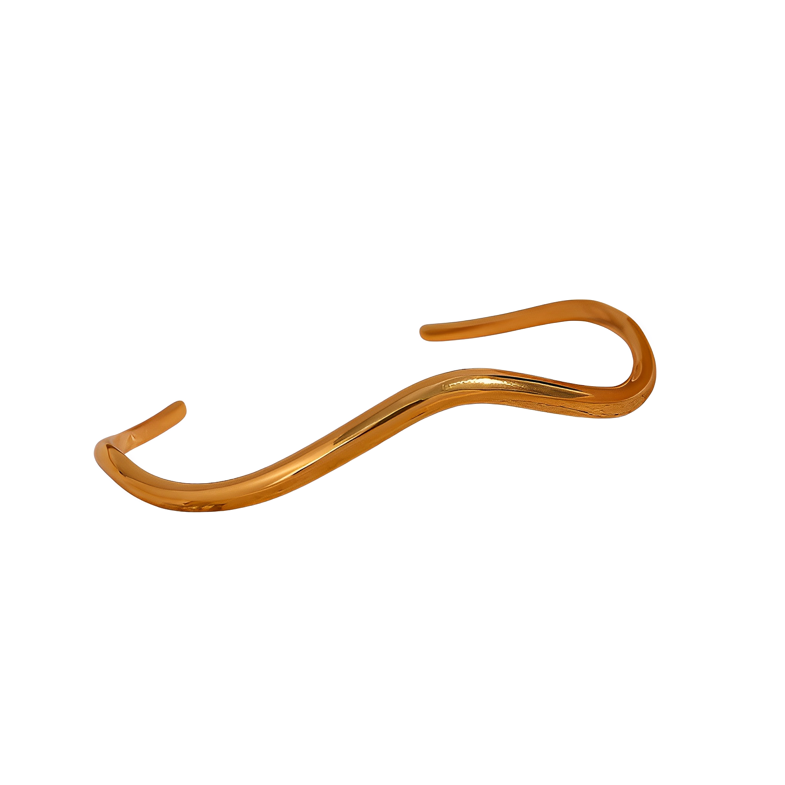 Bracelete Bangle Wavy - Banho em Ouro 18K