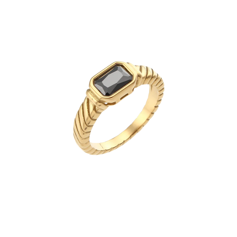 Anel Vintage Ring Band - Banho em Ouro 18K