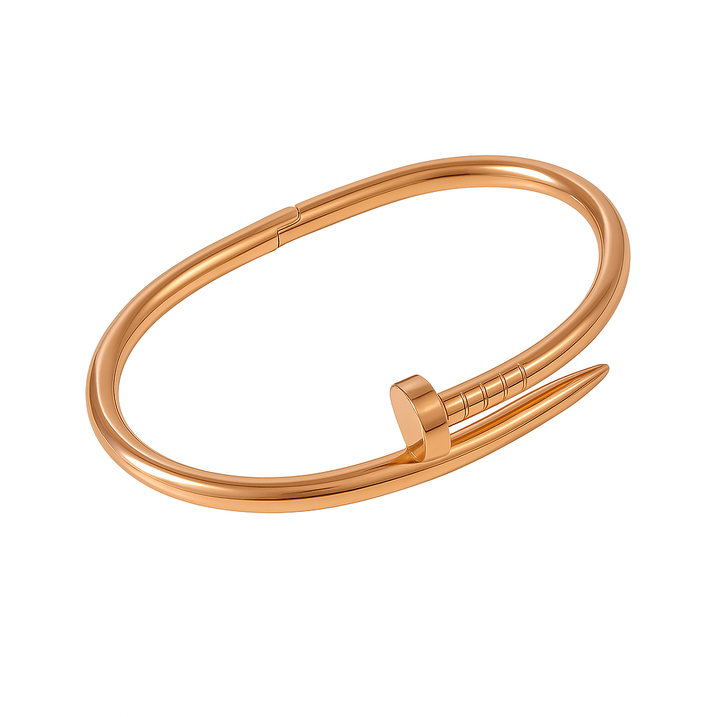 Bracelete Clou Nail - Banho em Ouro 18K