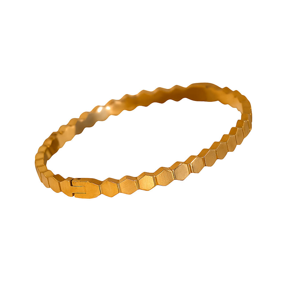 Bracelete Honey Bangle - Banho em Ouro 18K