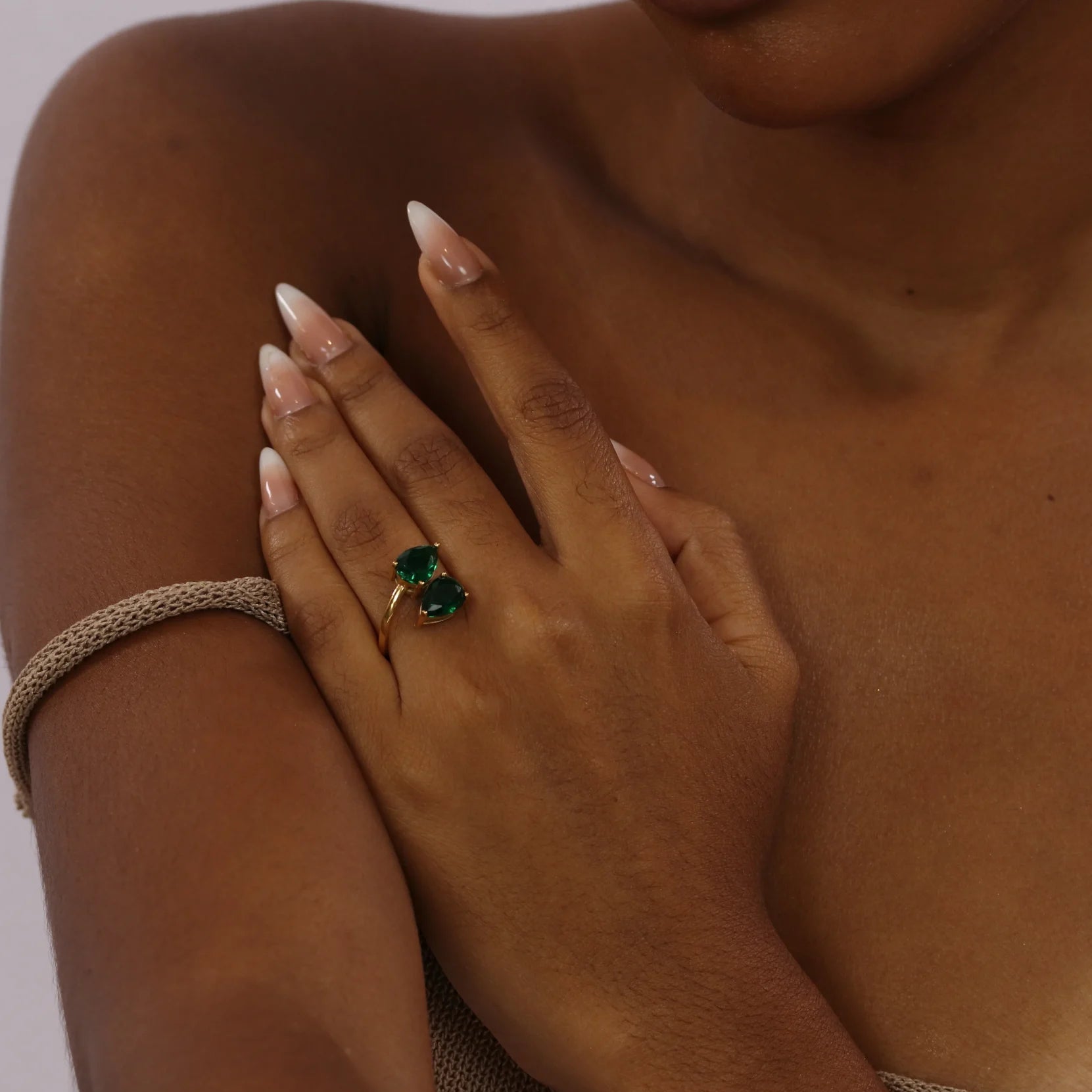 Anel Toi et Moi - Banho em Ouro 18K