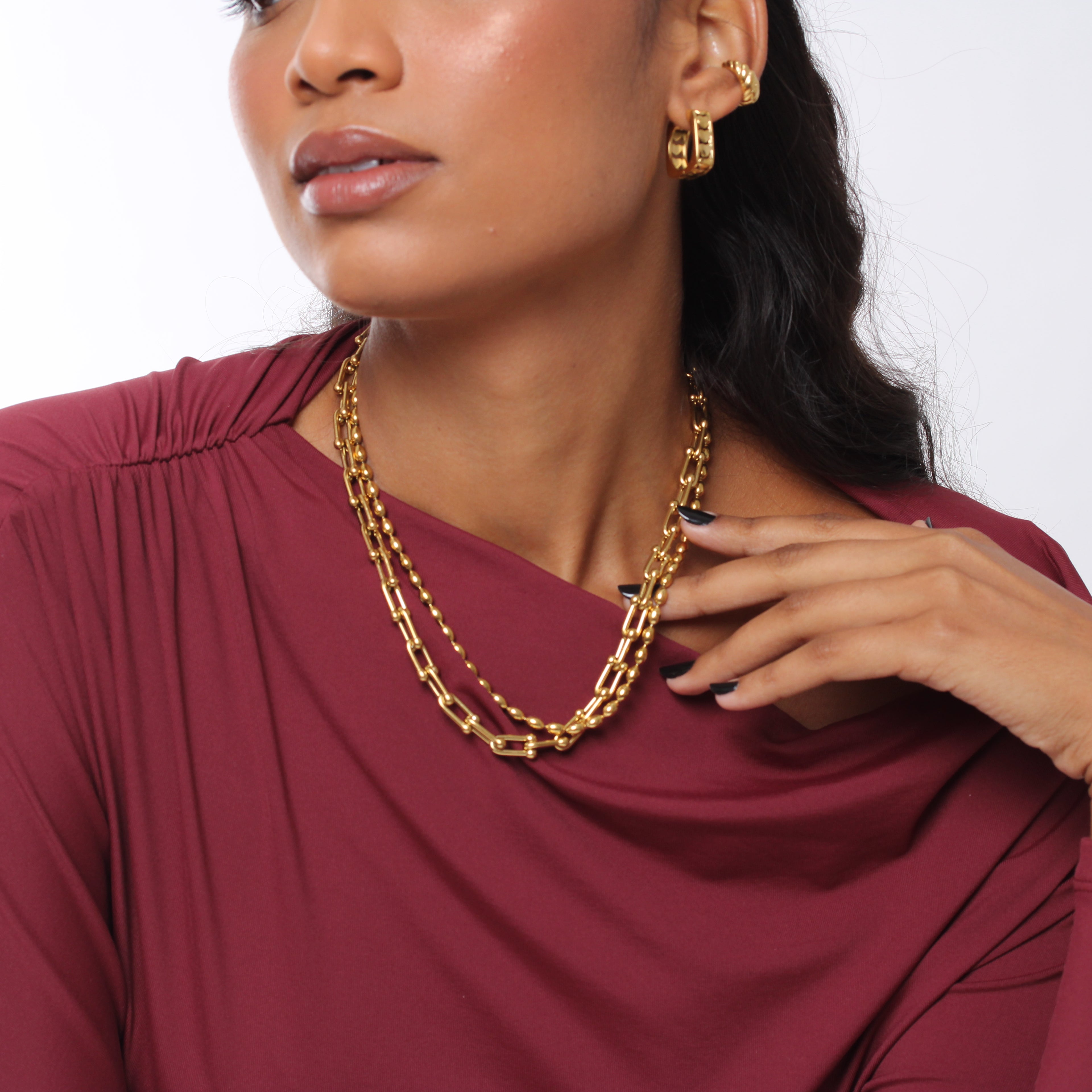 Colar Tiff. Elos - Banho Ouro 18K