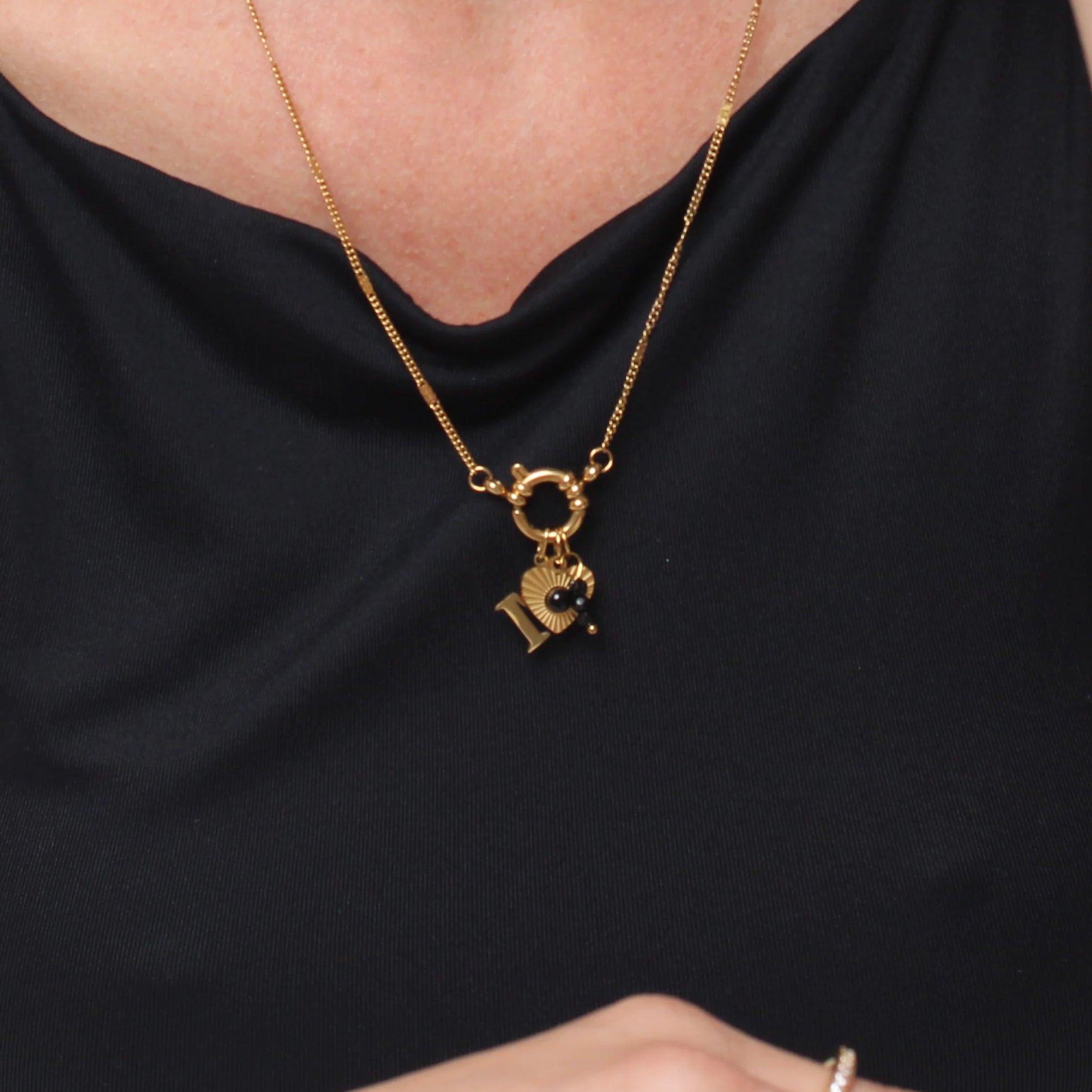 Colar Navy Charms - Banho em Ouro 18K