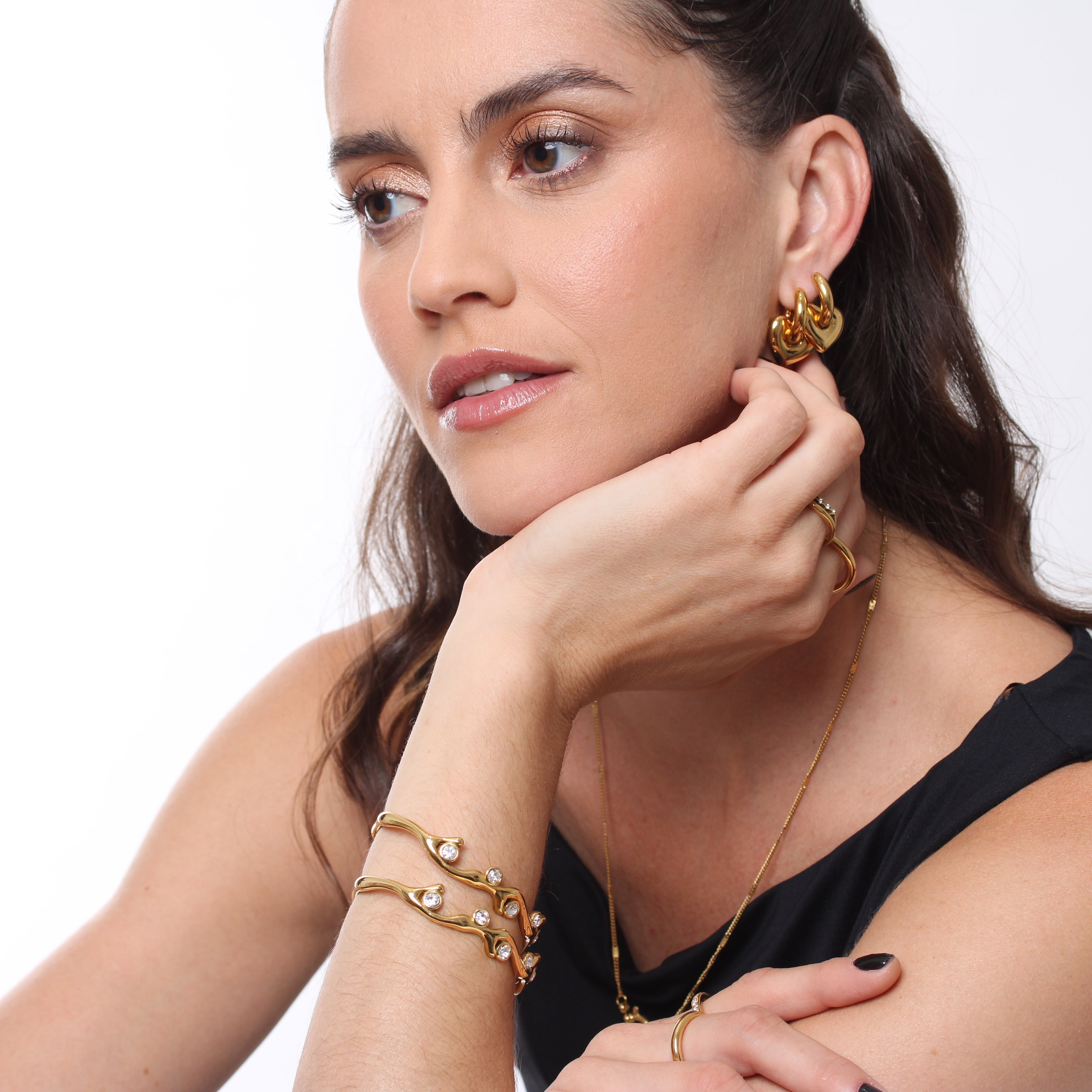 Bracelete Golden Branches - Banho em Ouro 18K
