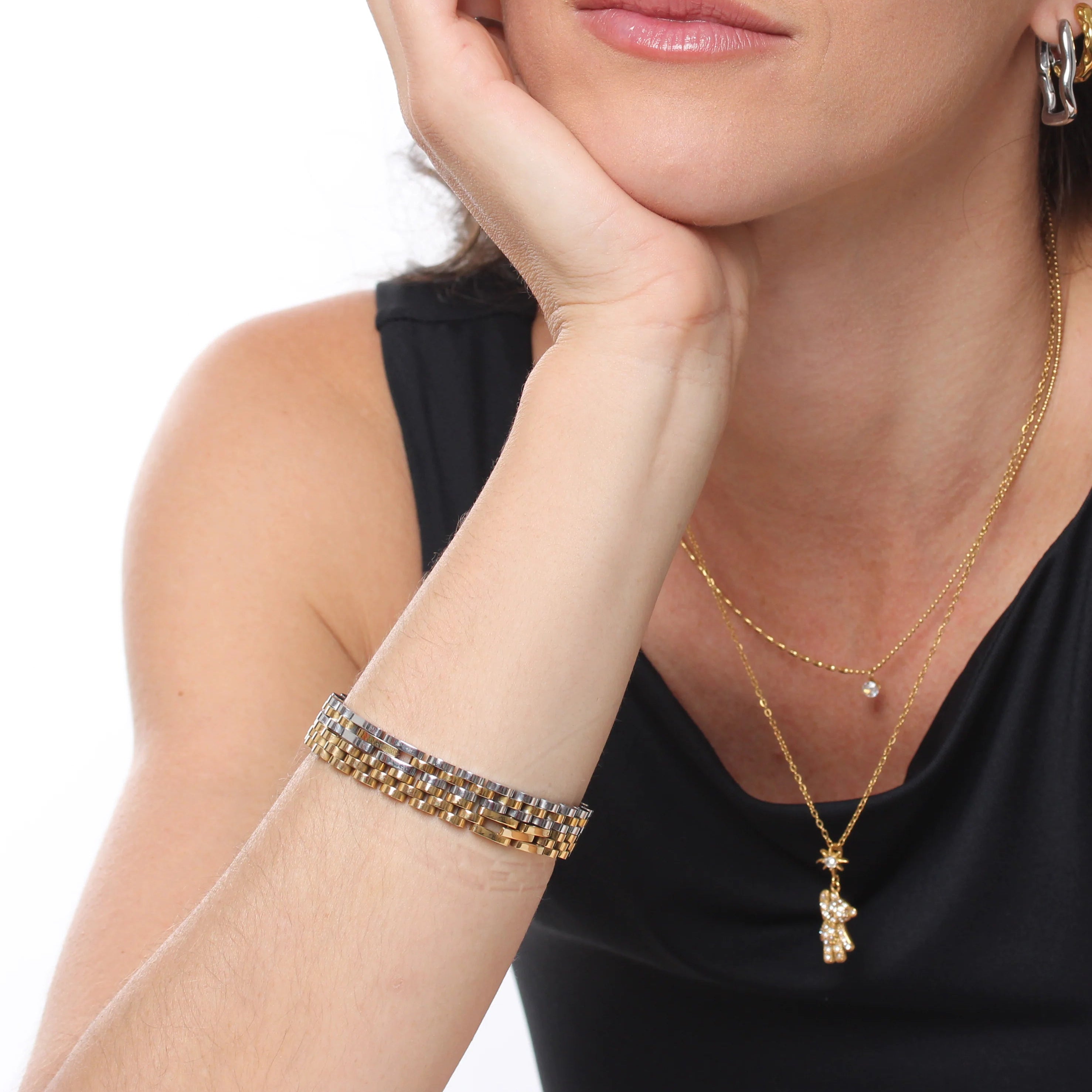 Pulseira Watch Band - Banho em Ouro 18K