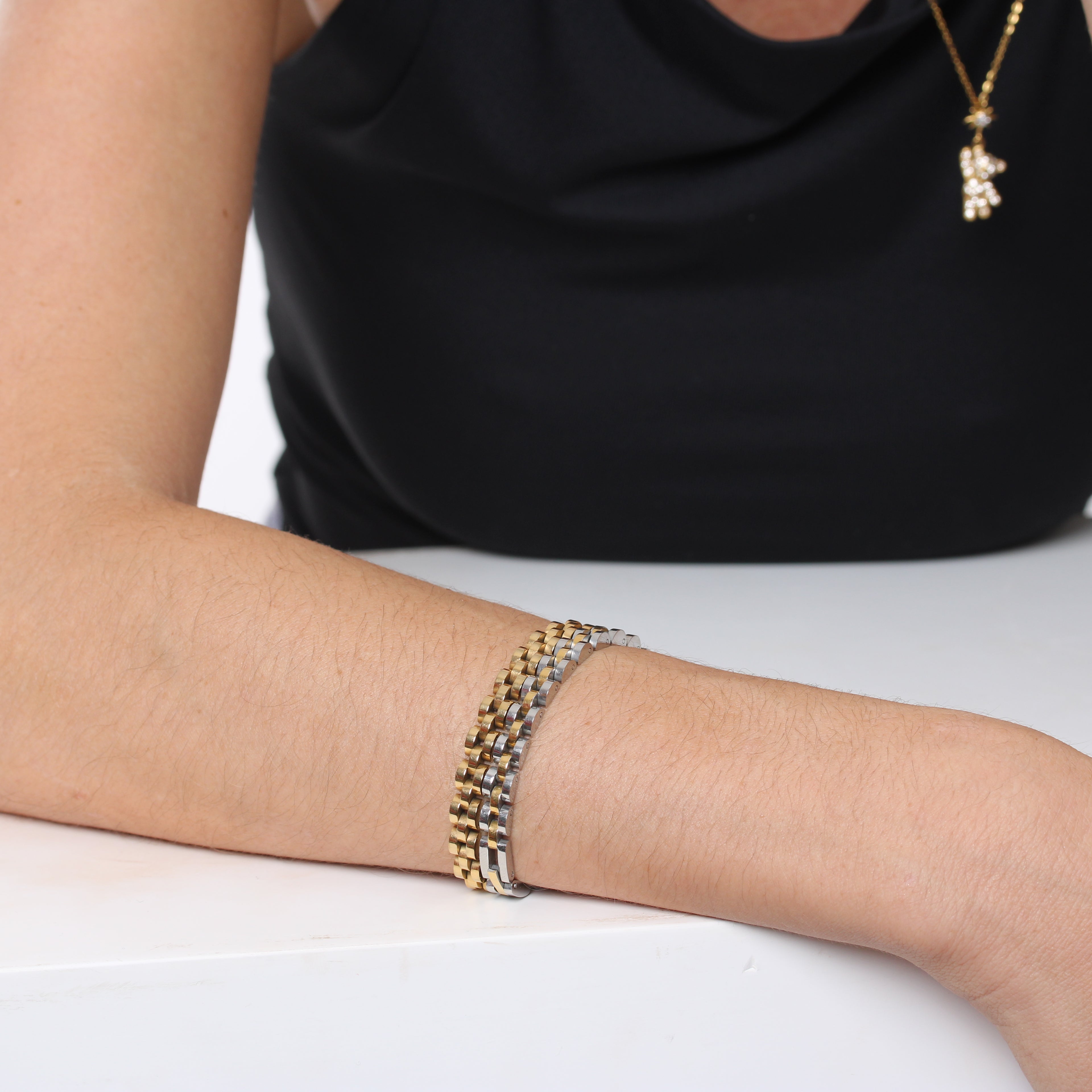 Bracelete Watch Band - Banho em Ouro 18K