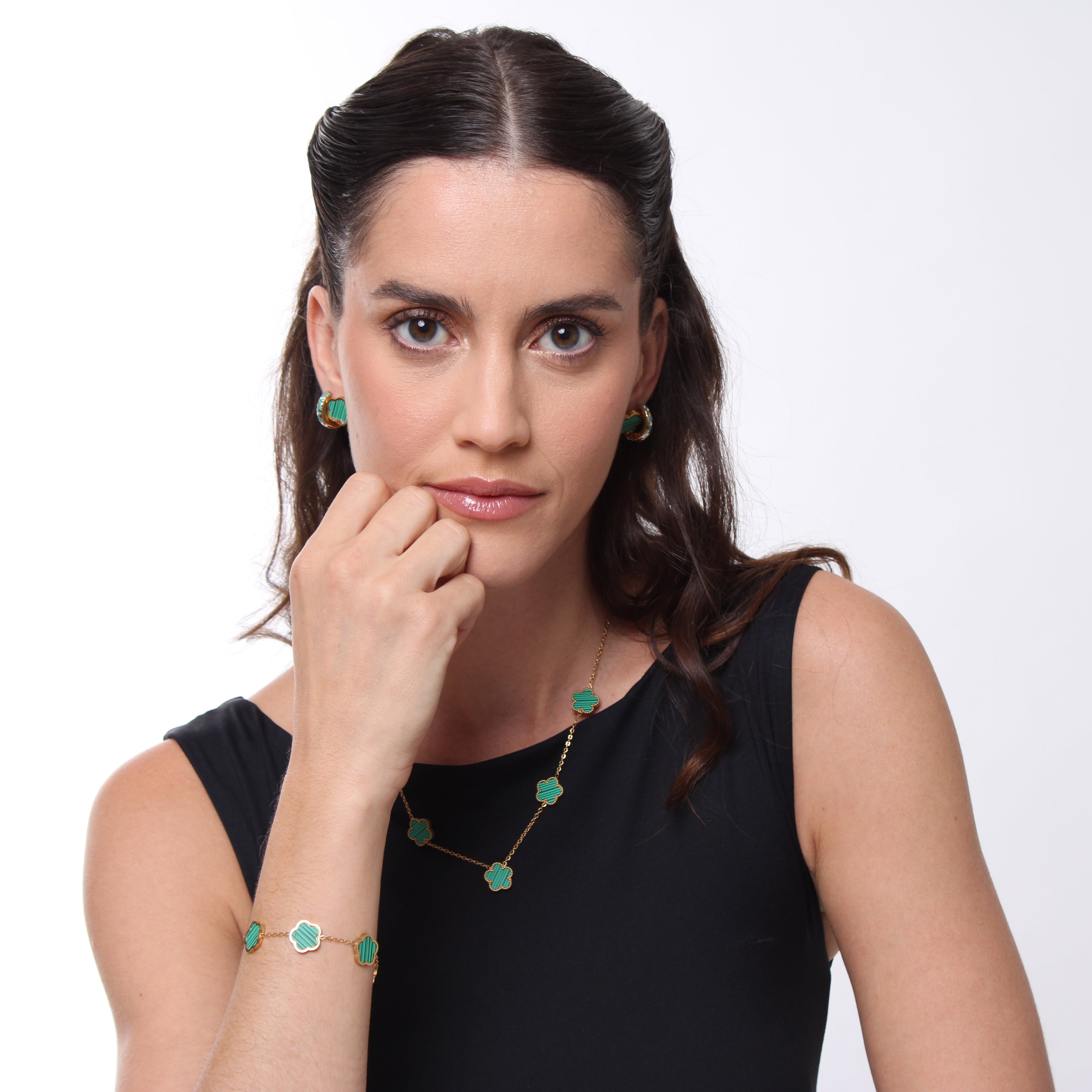 Colar 5 Trevos - Banho em Ouro 18K