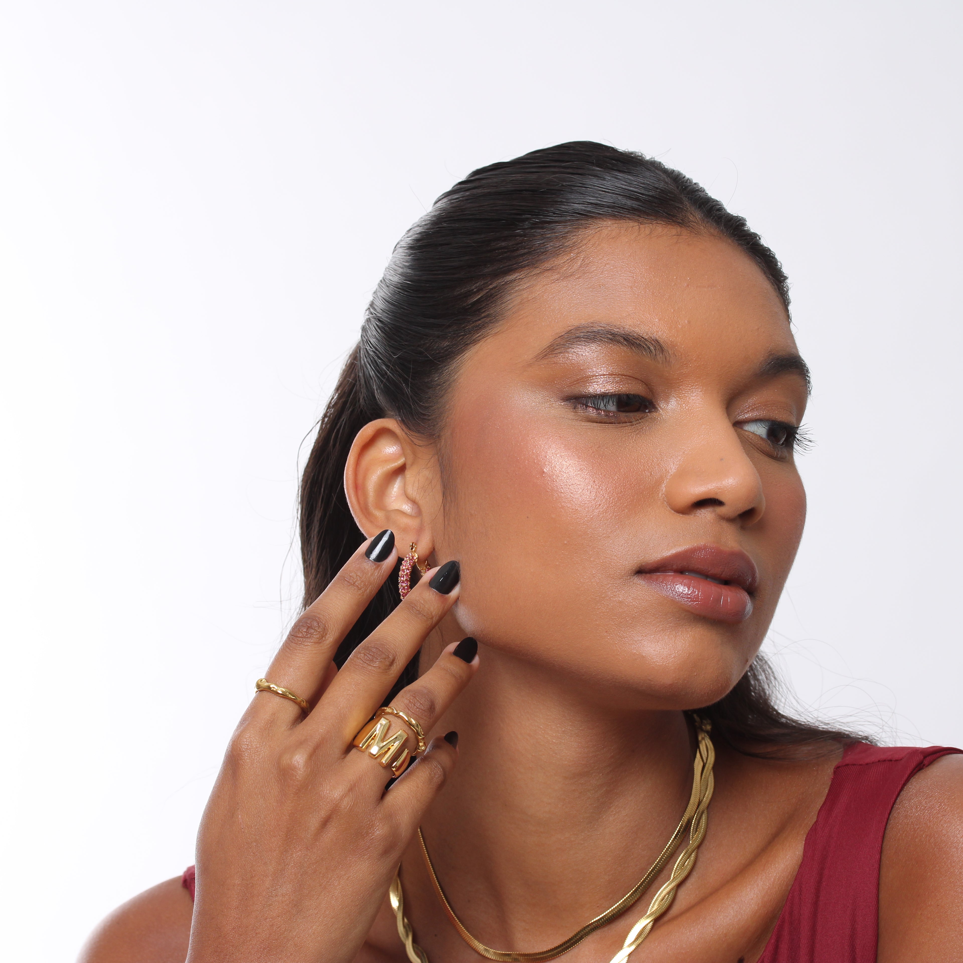 Anel Initialz - Banho em Ouro 18K