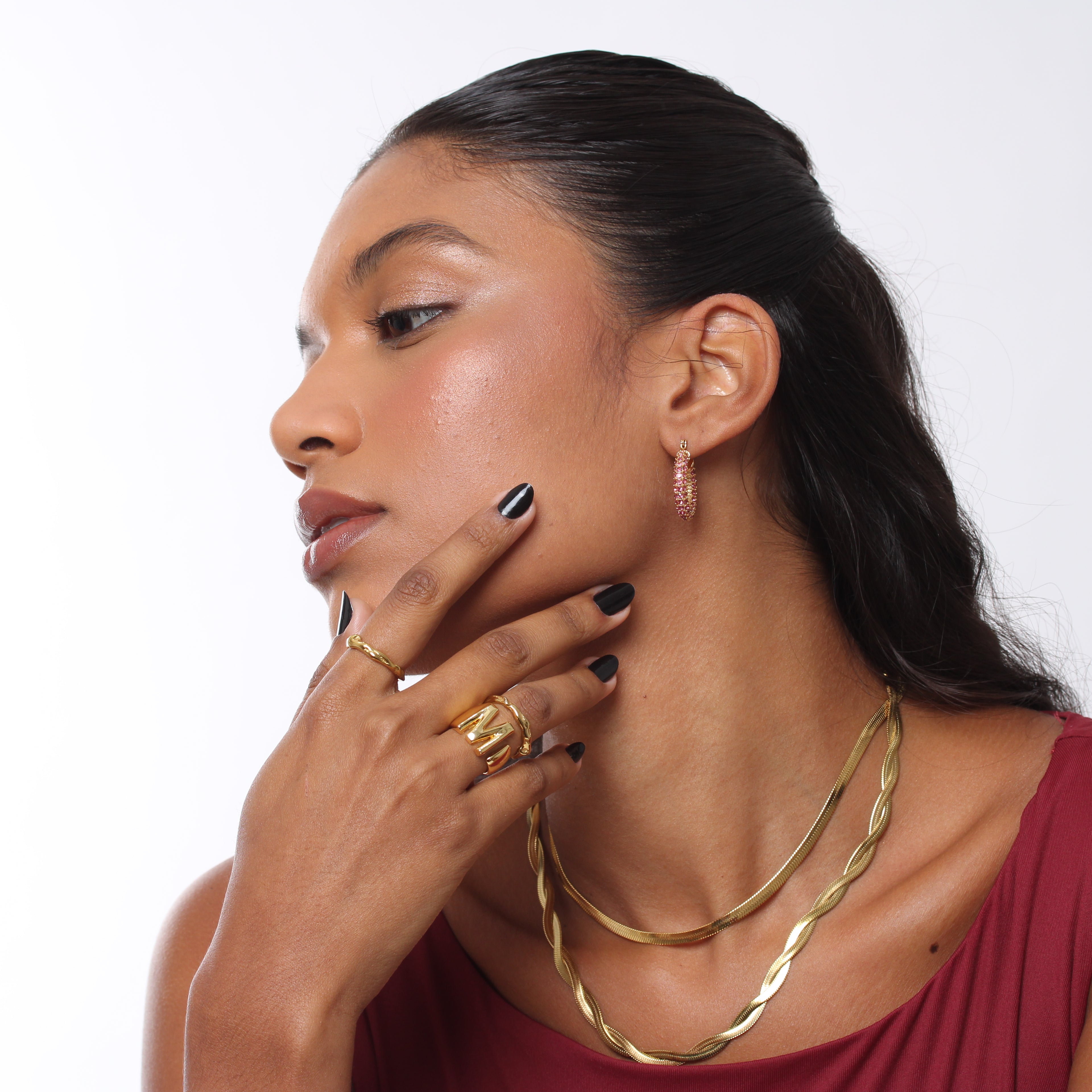 Anel Initialz - Banho em Ouro 18K