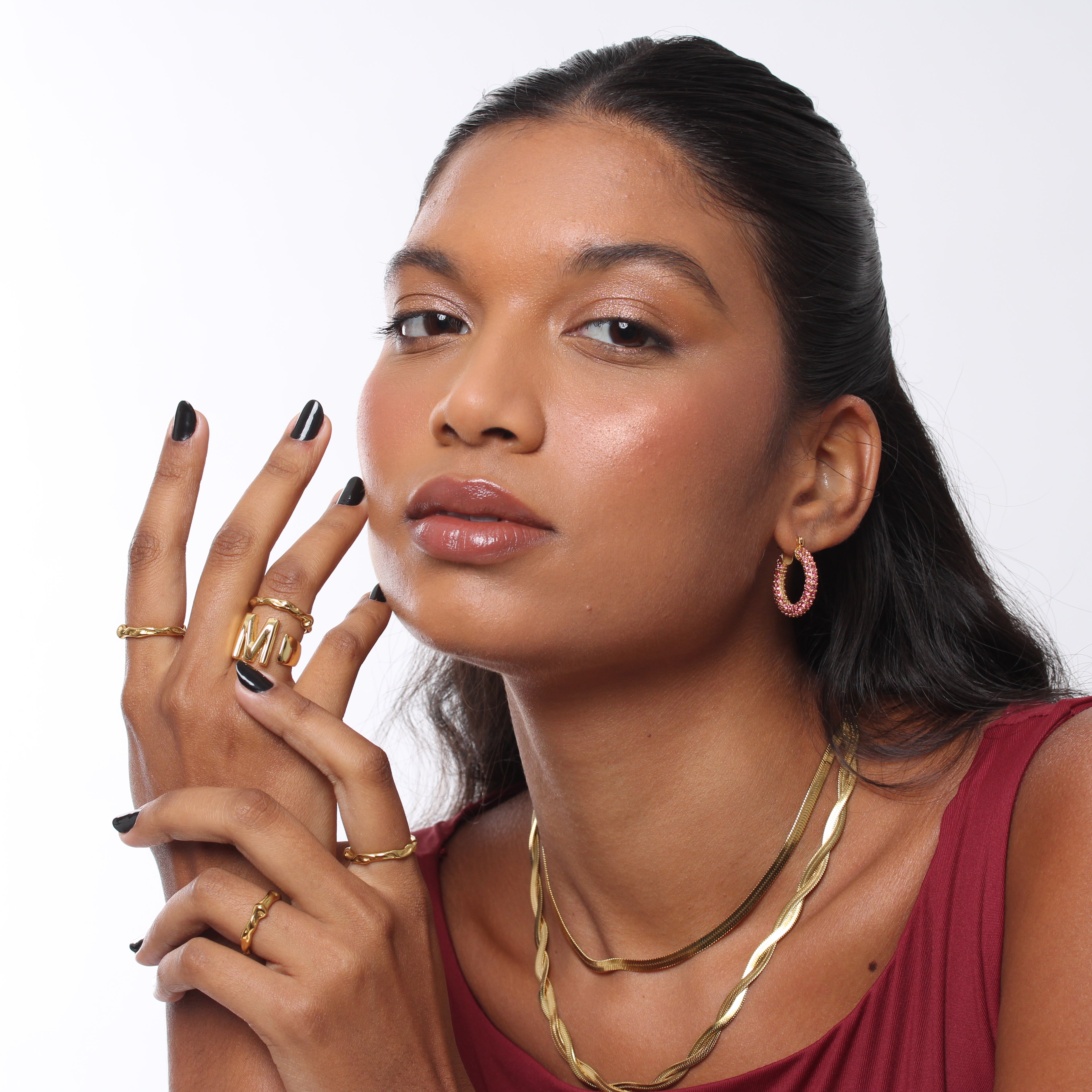 Anel Initialz - Banho em Ouro 18K
