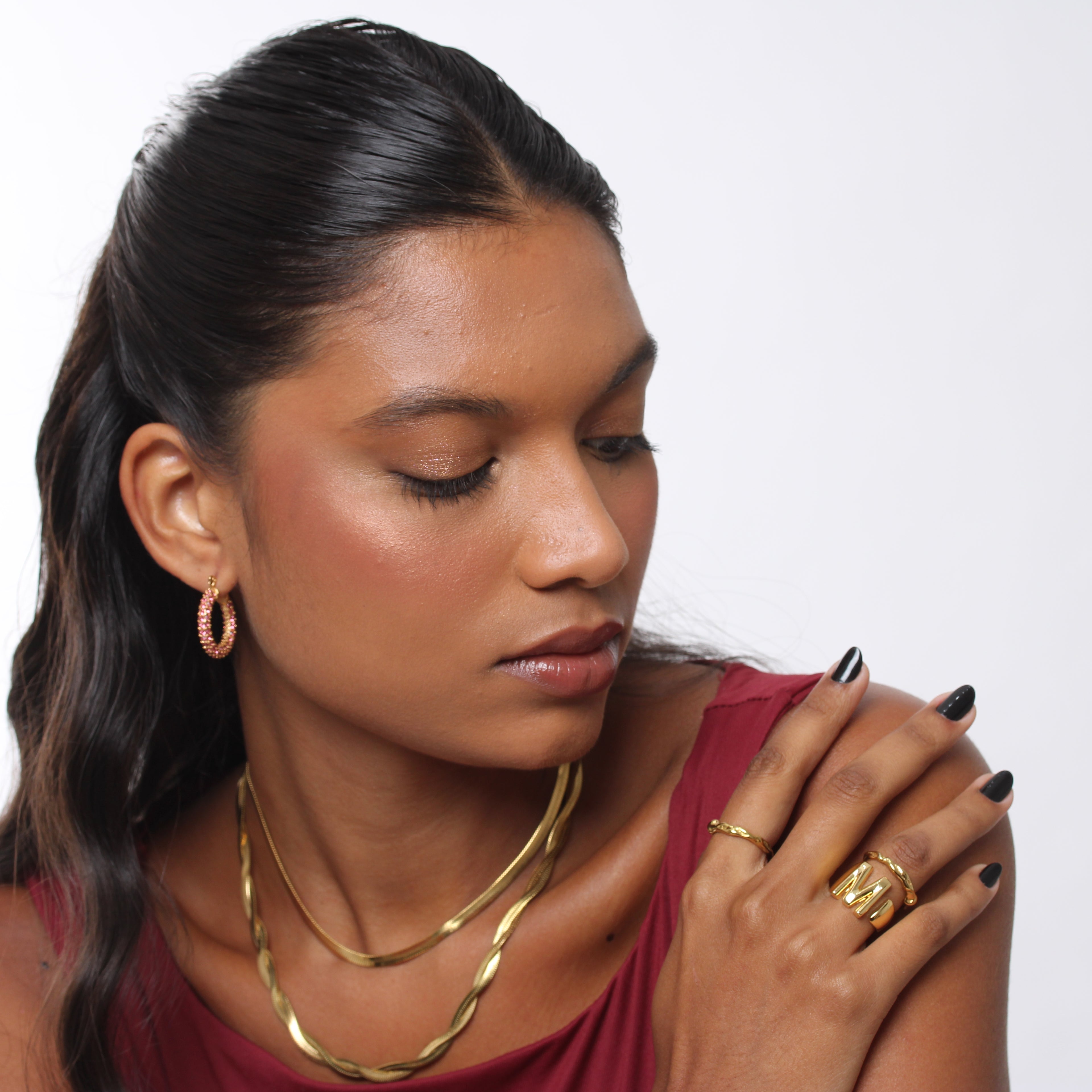 Anel Initialz - Banho em Ouro 18K