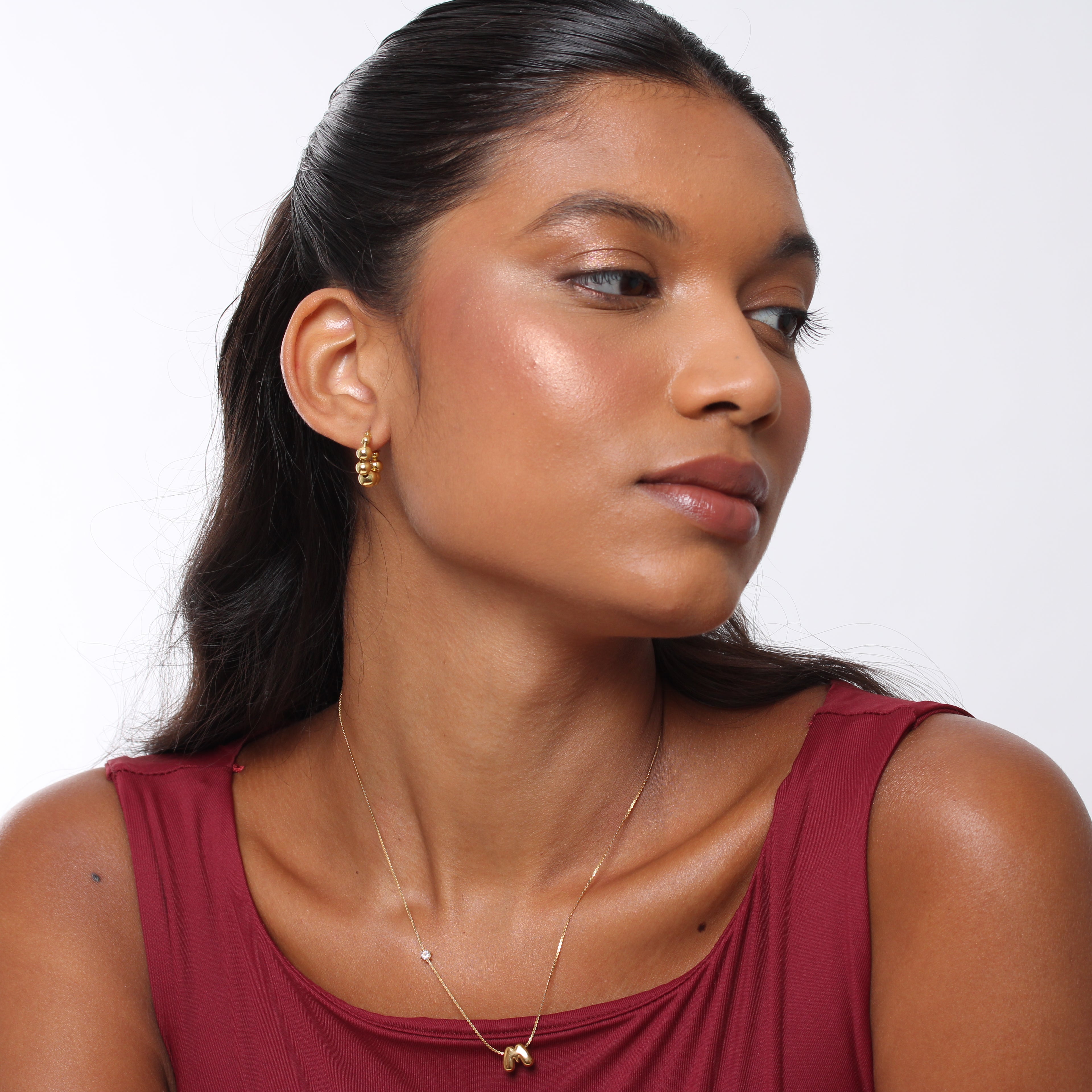 Colar Initialz Bubble - Banho em Ouro 18K