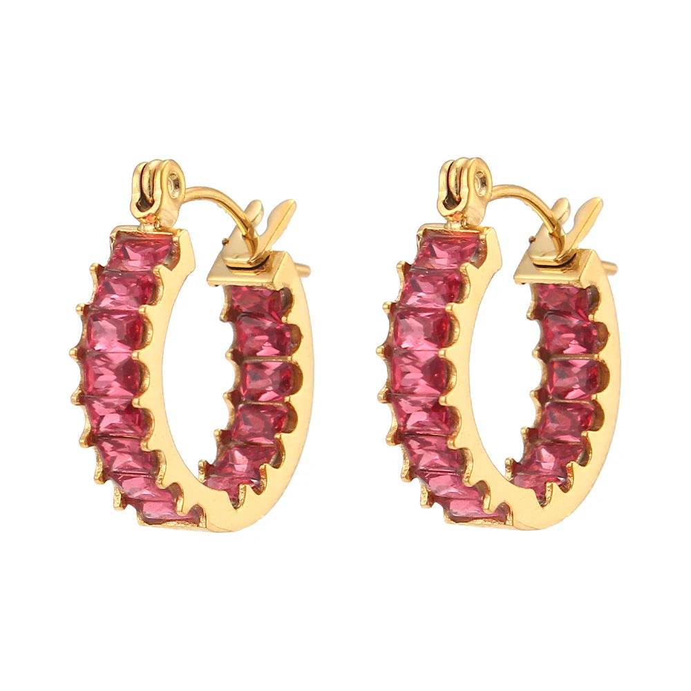Brinco Emerald Fruity - Banho em Ouro 18K