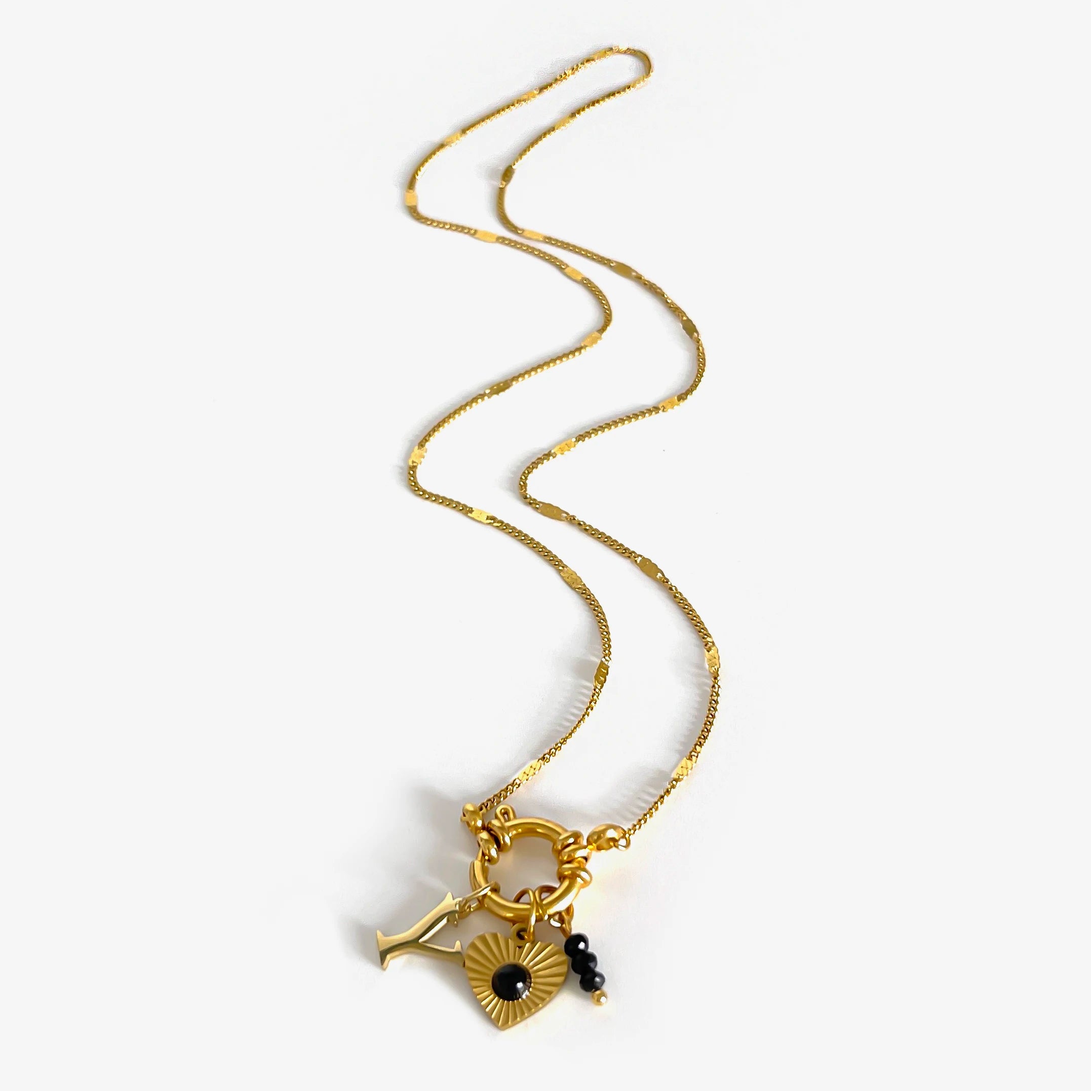 Colar Navy Charms - Banho em Ouro 18K