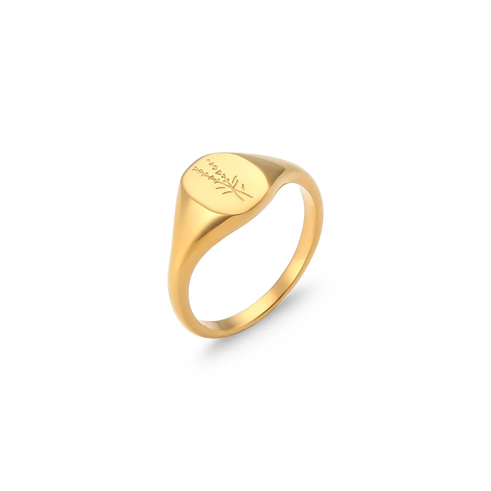 Anel Vintage Flower - Banho em Ouro 18K