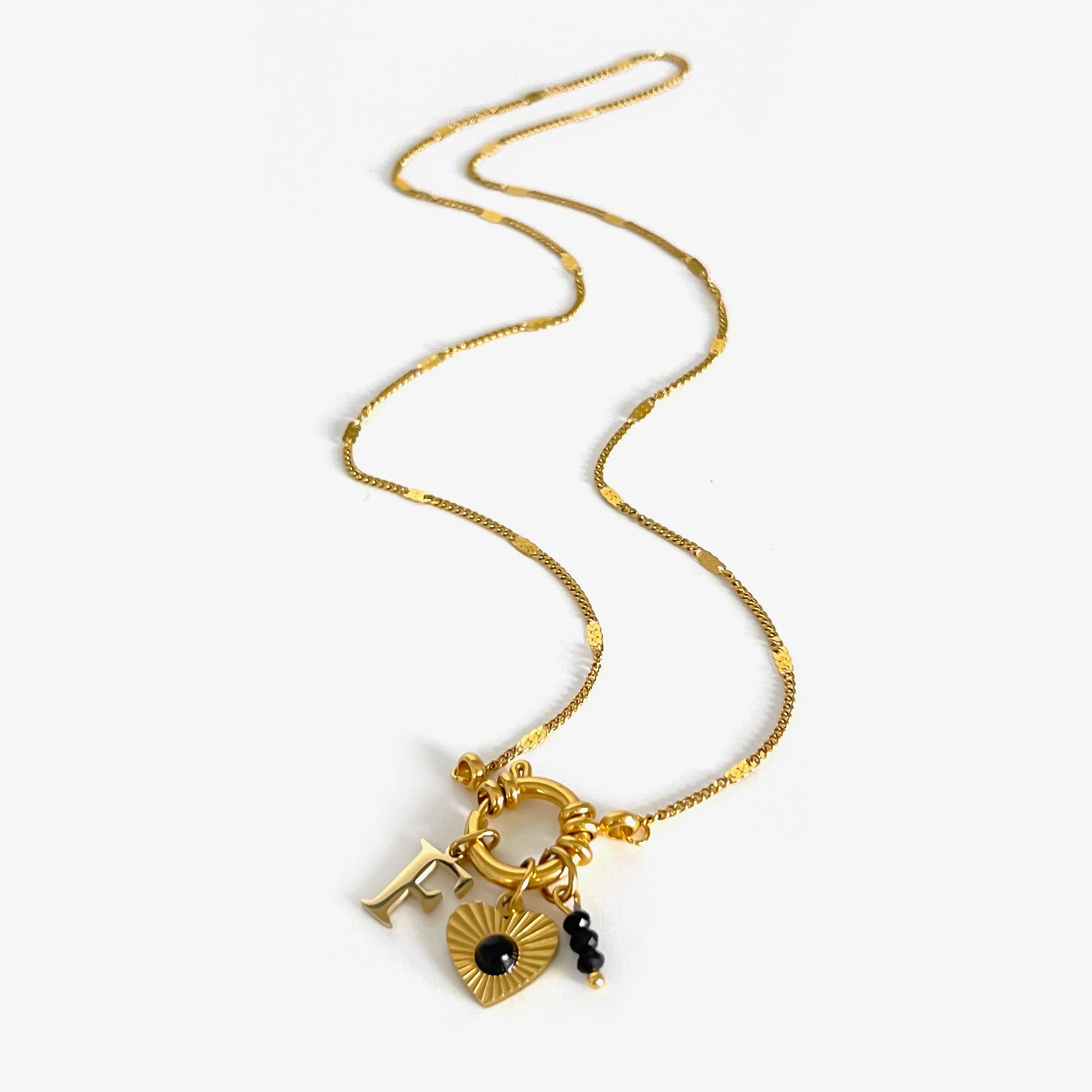 Colar Navy Charms - Banho em Ouro 18K