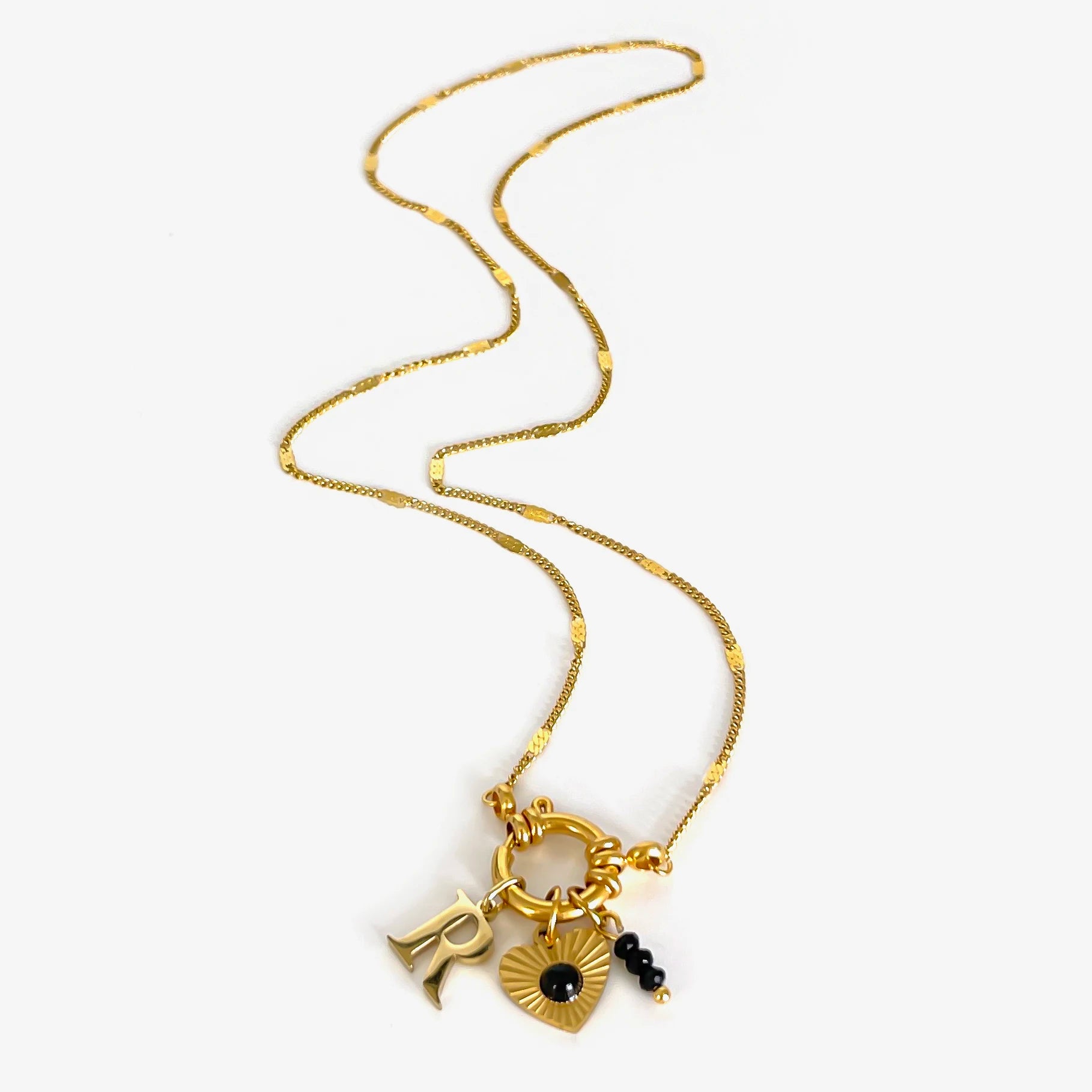 Colar Navy Charms - Banho em Ouro 18K