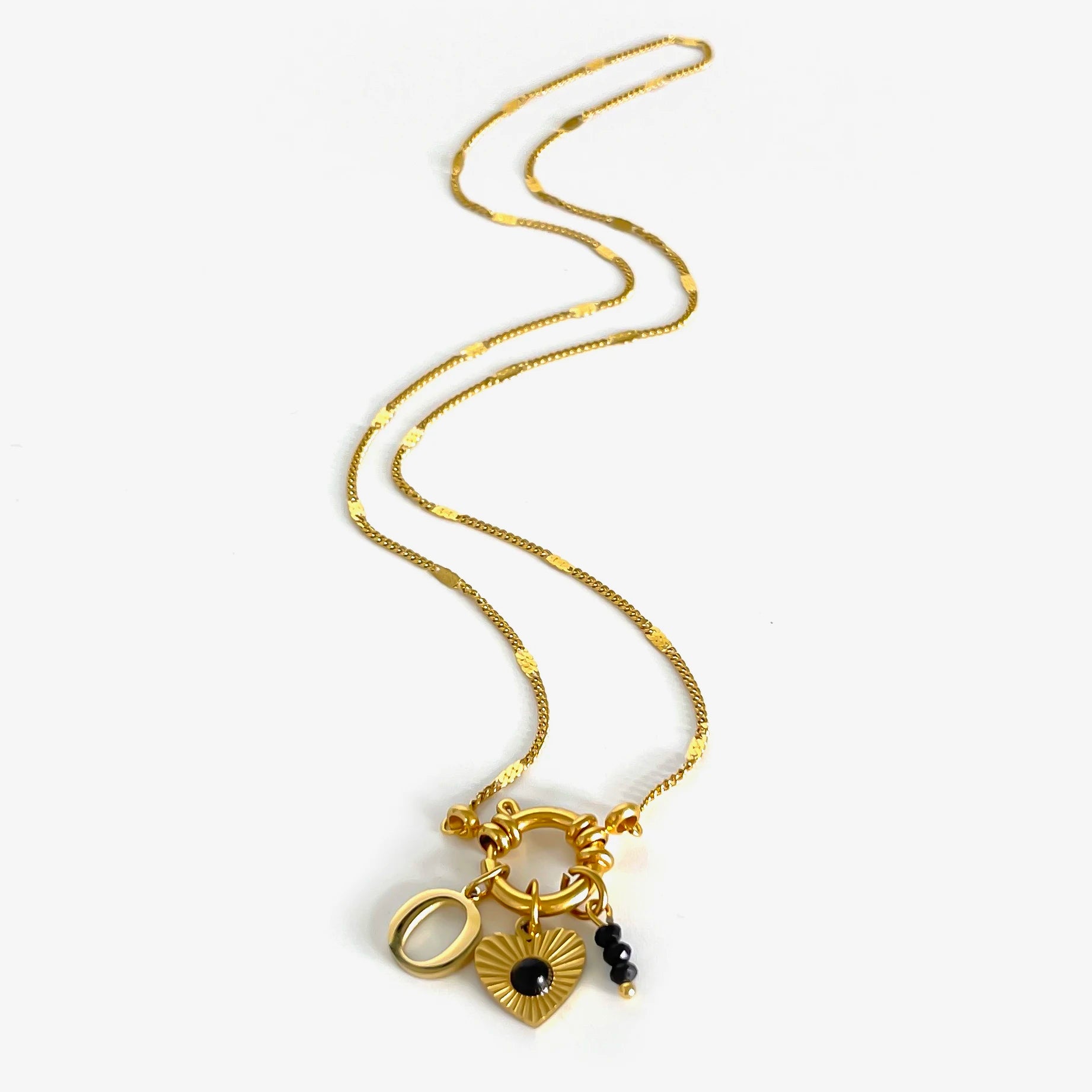 Colar Navy Charms - Banho em Ouro 18K