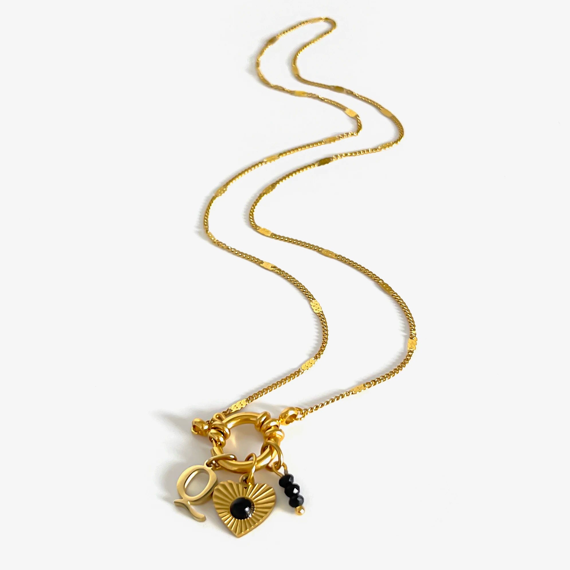Colar Navy Charms - Banho em Ouro 18K