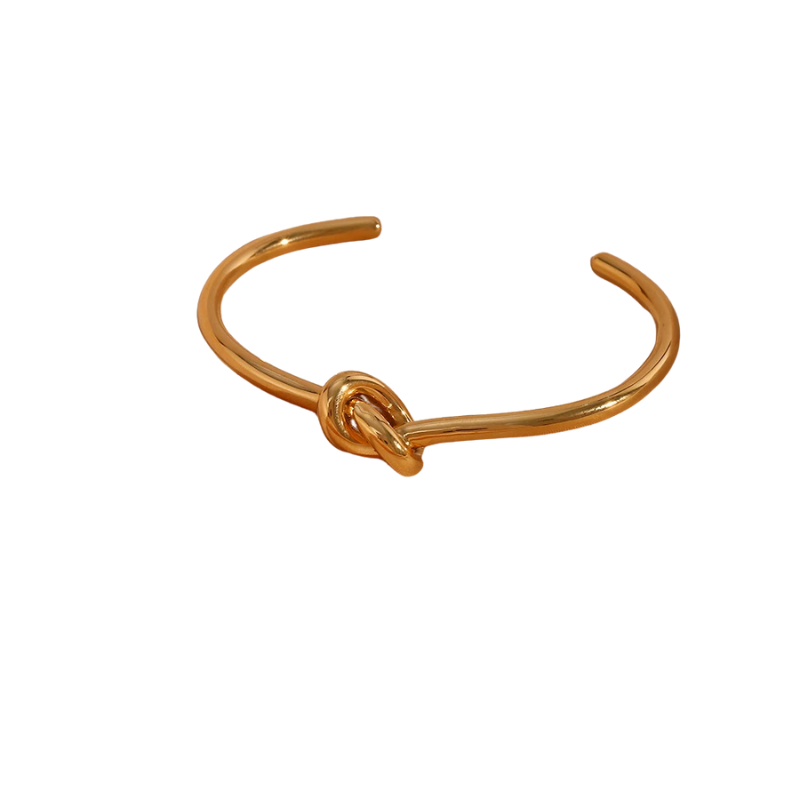 Bracelete Double Knot - Banho em Ouro 18K