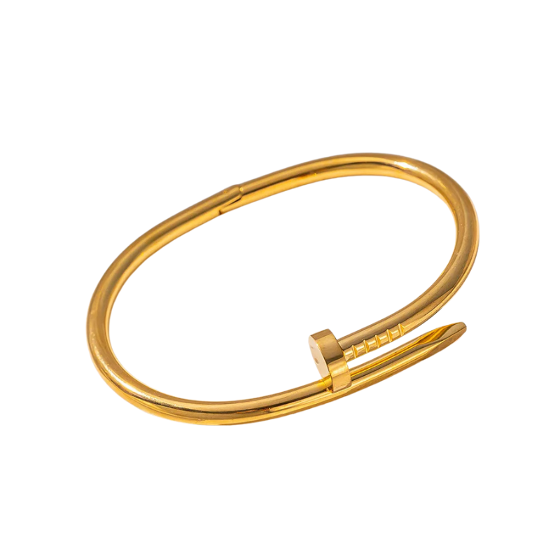 Bracelete Clou Cart. Prego - Banho em Ouro 18K