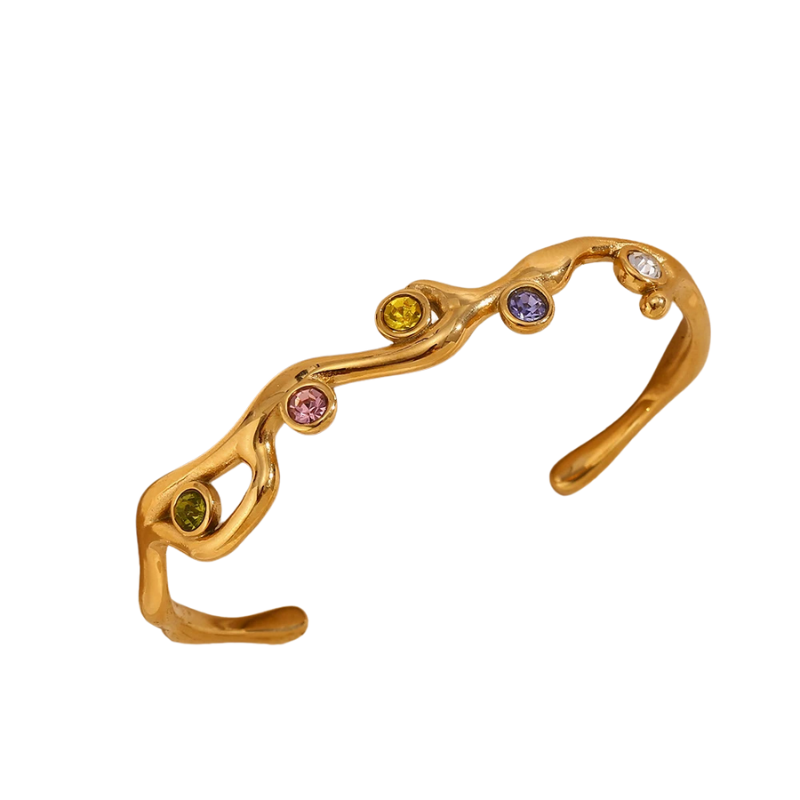 Bracelete Golden Branches - Banho em Ouro 18K