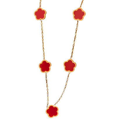 Colar 5 Trevos - Banho em Ouro 18K