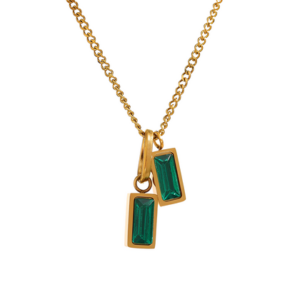 Colar Olive Pendant - Banho em Ouro 18K