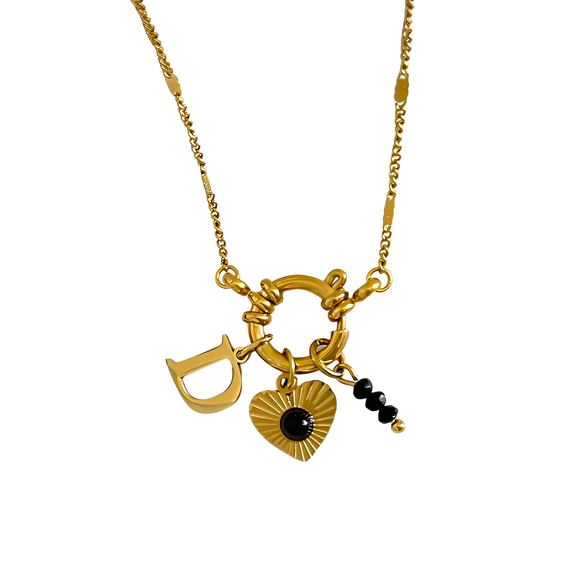 Colar Navy Charms - Banho em Ouro 18K