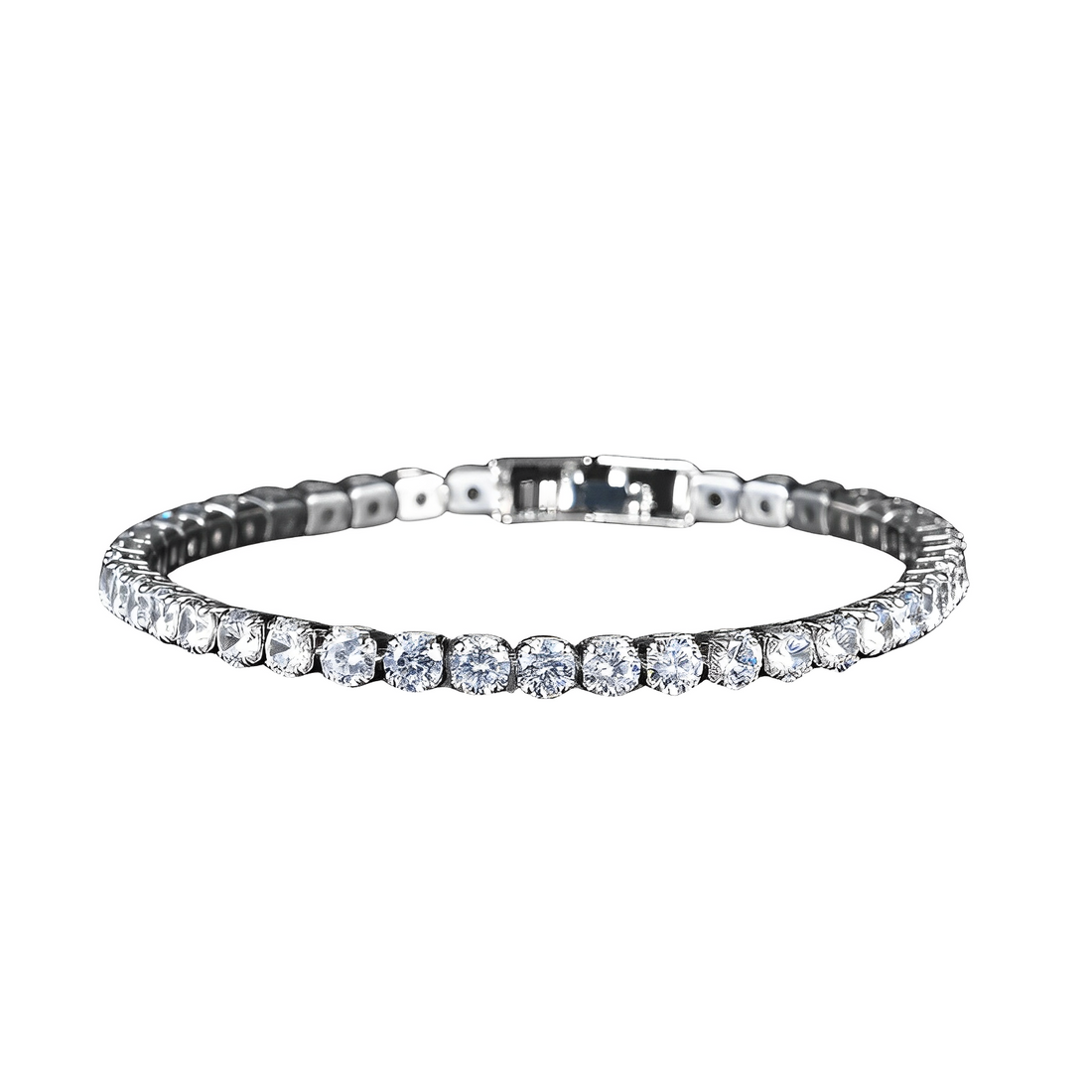 Bracelete Riviera com Brilhantes - Banho em Ouro 18K