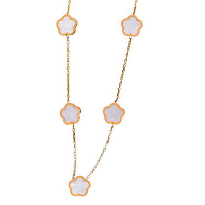 Colar 5 Trevos - Banho em Ouro 18K