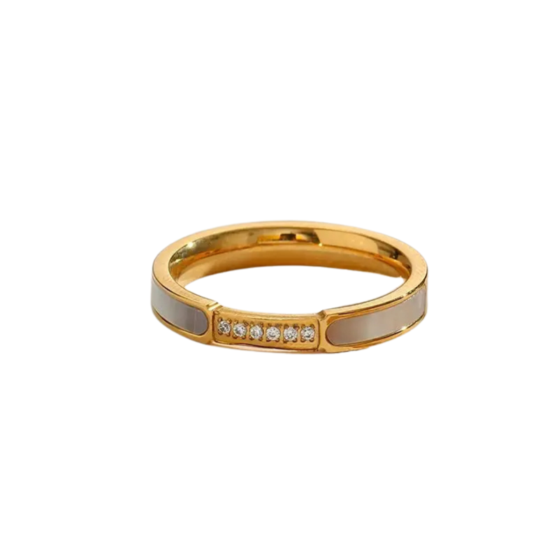 Anel star dotz - Banho em Ouro 18K