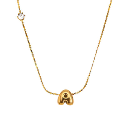 Colar Initialz Bubble - Banho em Ouro 18K