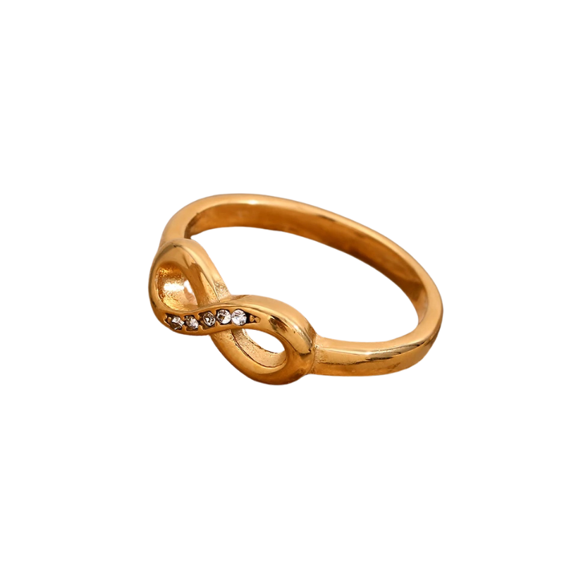 Anel Infinitty - Banho em Ouro 18K