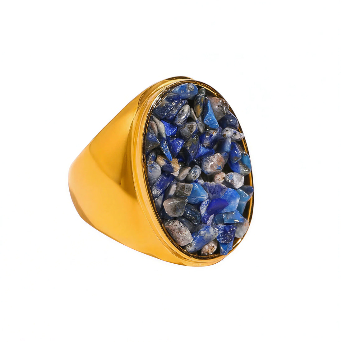 Anel Signet - Banho em Ouro 18K