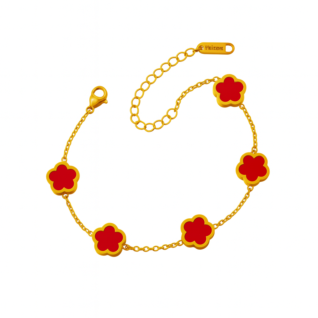 Bracelete Trevo - Banho em Ouro 18K