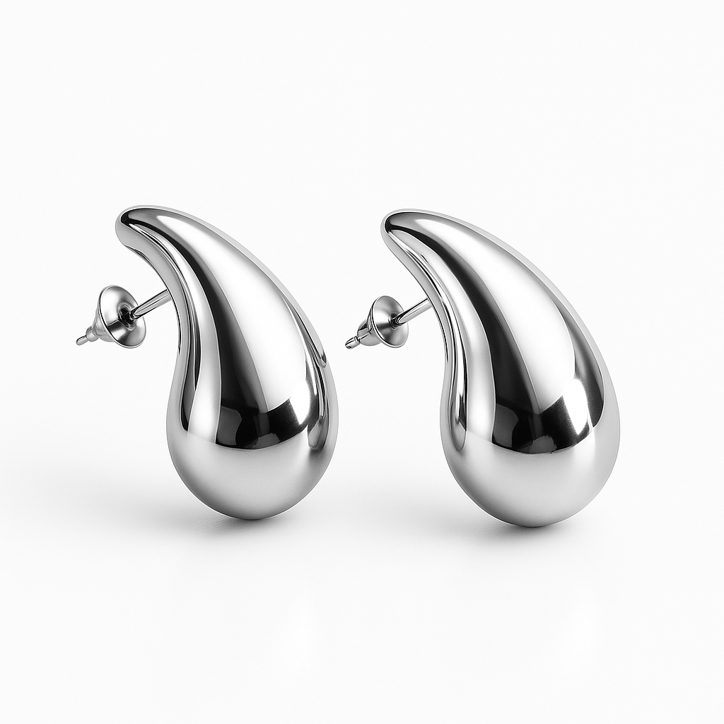 Brinco Gota Hailey- Banho em Ouro 18K
