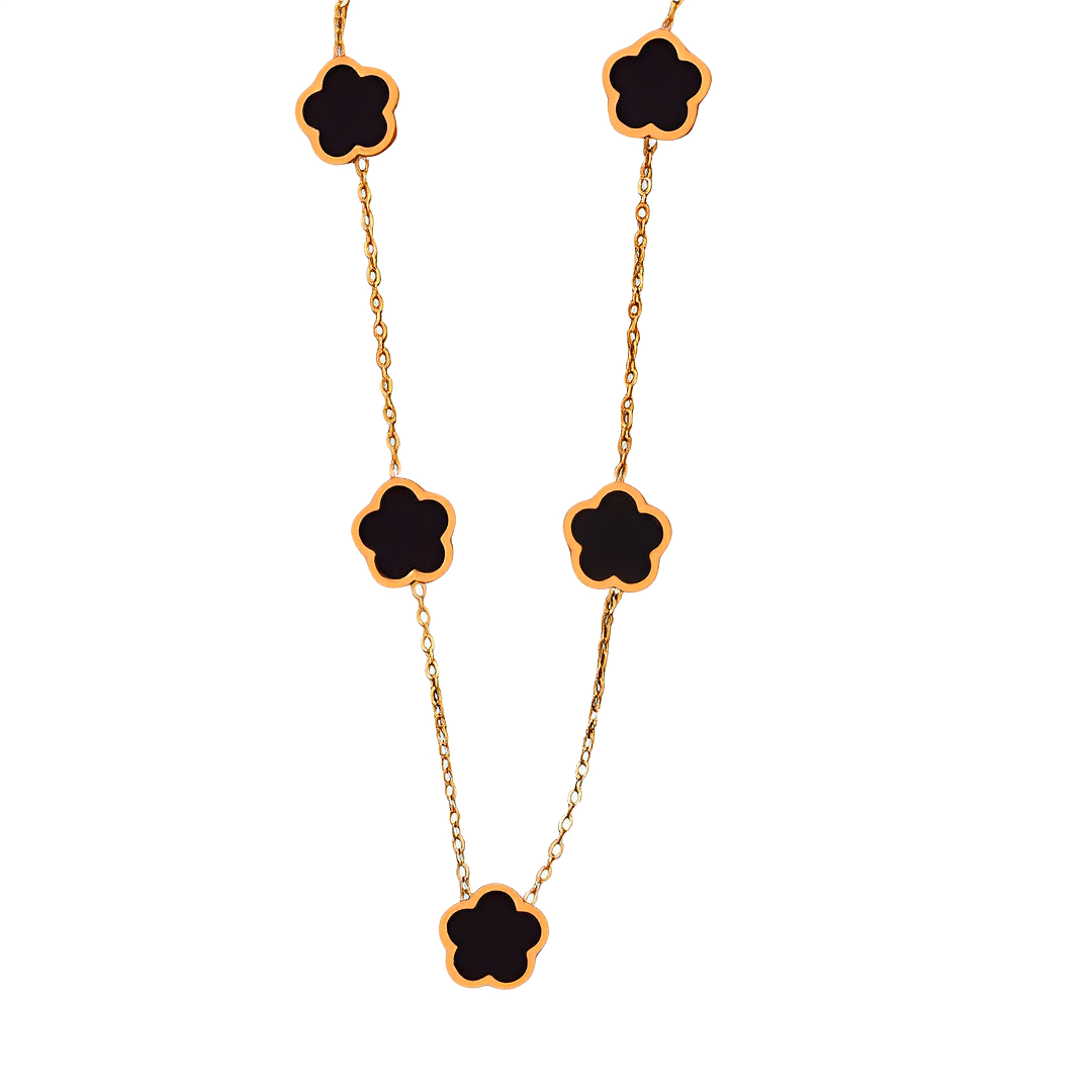 Colar 5 Trevos - Banho em Ouro 18K