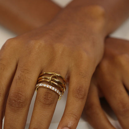 Anel Milano - Banho em Ouro 18K