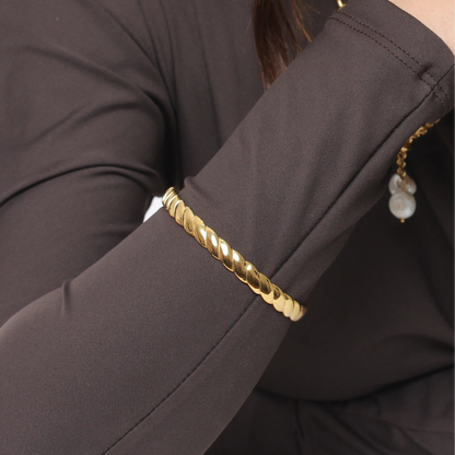 Bracelete Twists - Banho em Ouro 18K