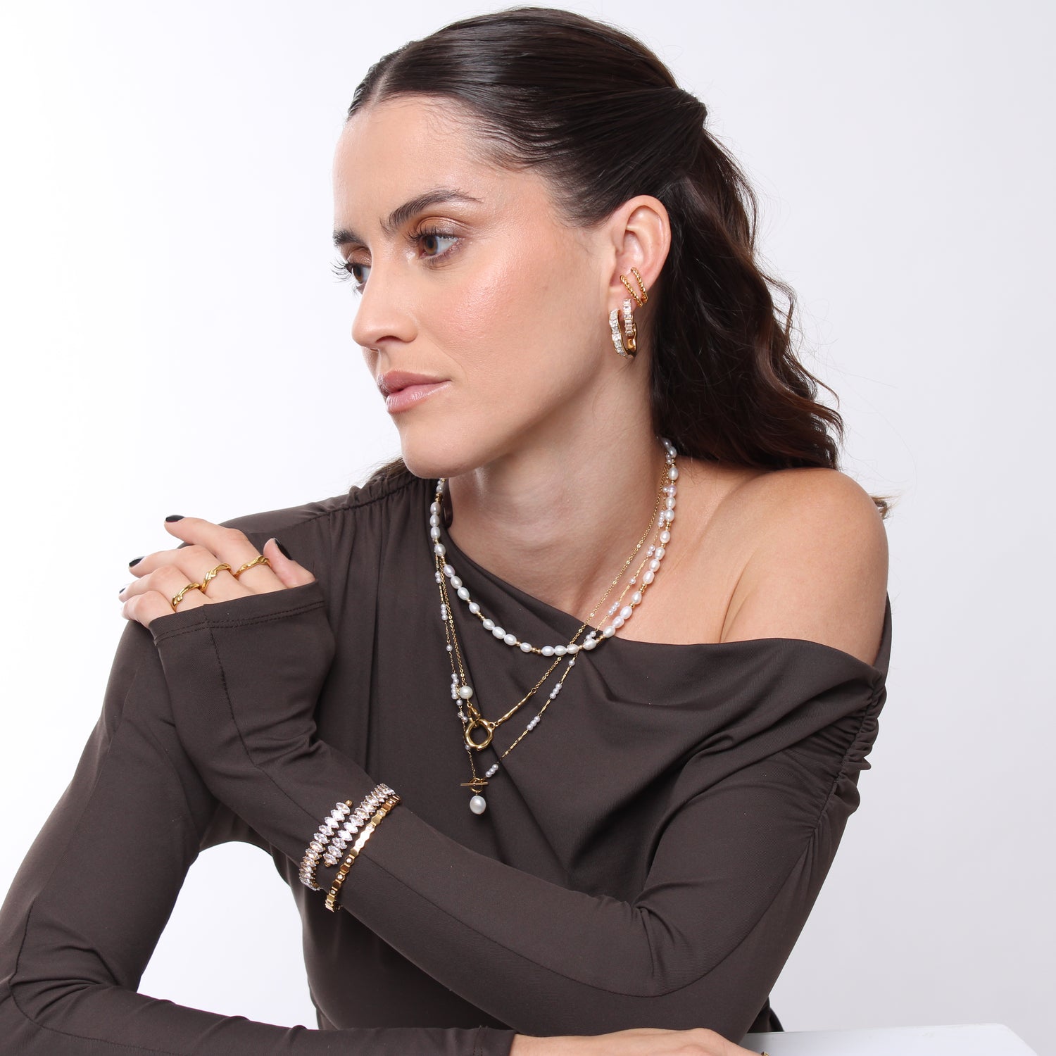 Brinco Radiant Clover - Banho em Ouro 18K