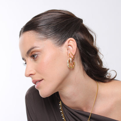 Brinco Radiant Clover - Banho em Ouro 18K