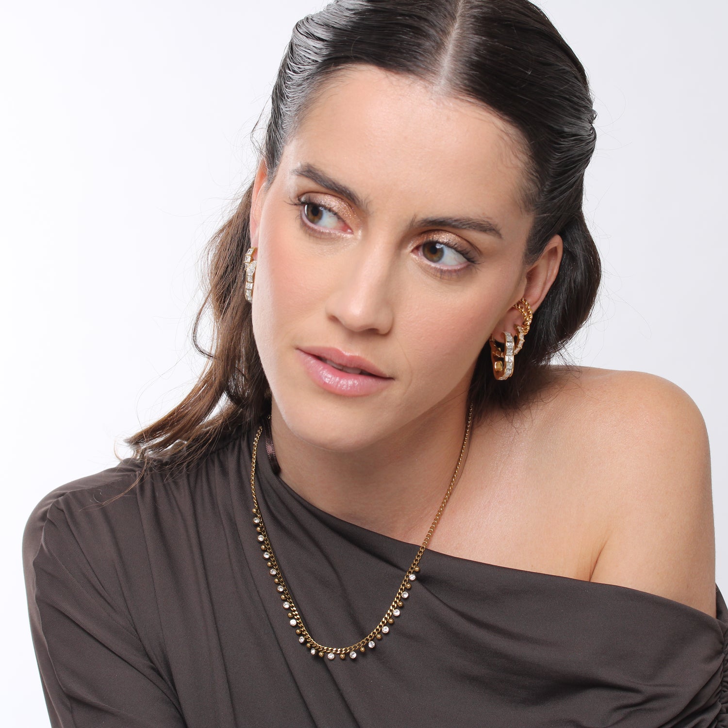 Colar Glow Drops- Banho em Ouro 18K