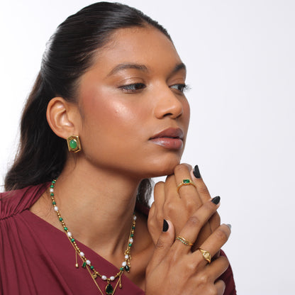Anel Vintage Ring Band - Banho em Ouro 18K