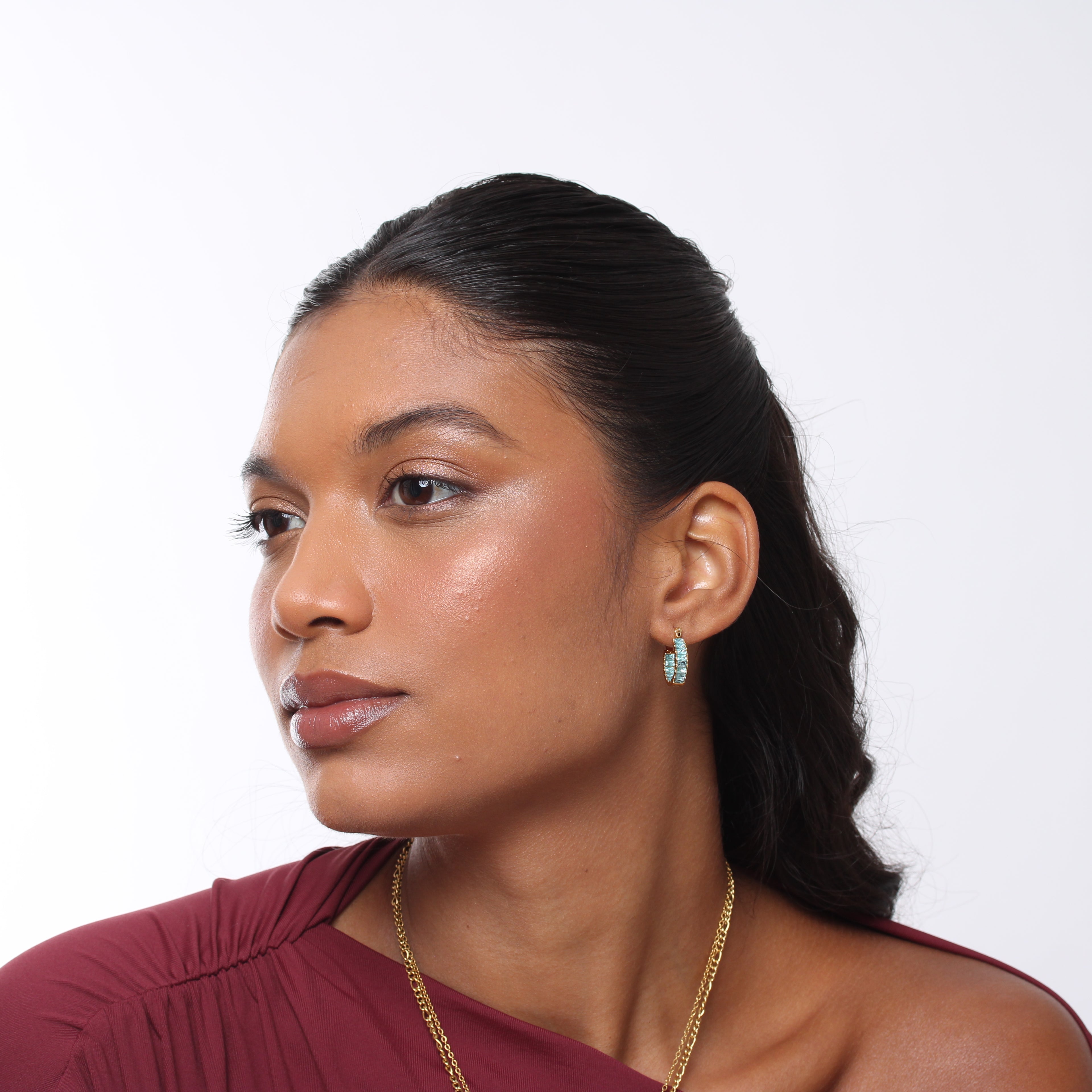 Brinco Emerald Fruity - Banho em Ouro 18K