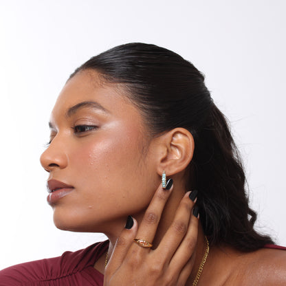 Brinco Emerald Fruity - Banho em Ouro 18K