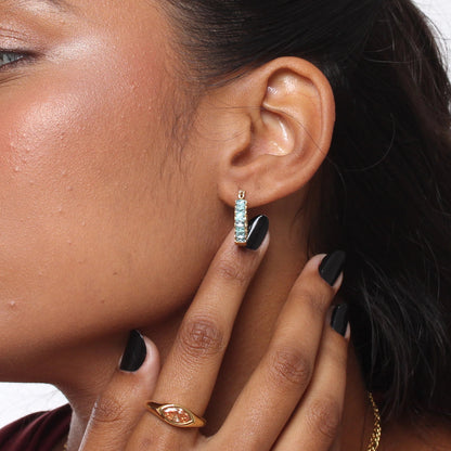 Brinco Emerald Fruity - Banho em Ouro 18K